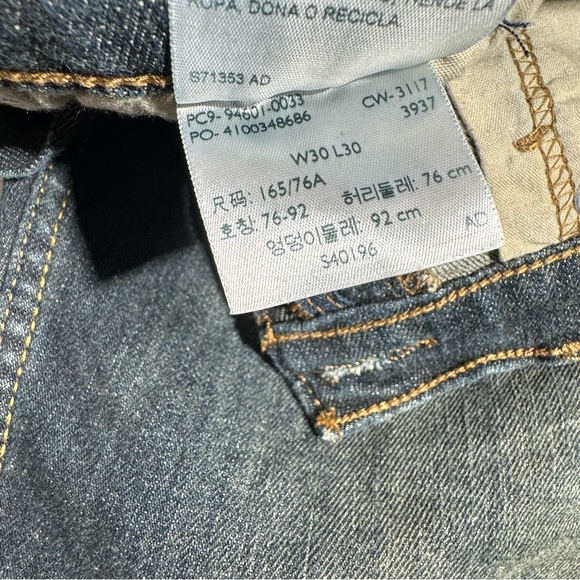 Levi’s Jeans Men’s 30x30 Denim Signature Straight Leg Famous Riveted Strength - Picture 6 of 10